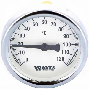 Термометр биметаллический t=120°C L=100мм Watts