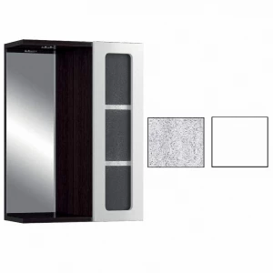 Шкаф-зеркало Престиж 60 бетон/белый свет Ирлен