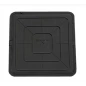 Люк полимерно-композитный тип "Л" малый черный (квадратный) 1,5т