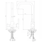 Смеситель для кухни Z35-29 с подключением к фильтру Росинка
