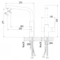 Смеситель для кухни Z35-32 с подключением к фильтру Росинка