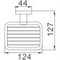 Мыльница решетка навесная HB8602-1