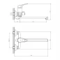 Смеситель для ванны DR21043 Decoroom