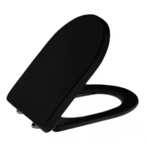 Сиденье Sanita Luxe Color Black (микролифт, быстросъем.)