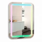 Зеркало Мальта RGB 550*800 подсветка мульти цвет сенсор Silver Mirrors