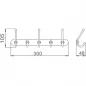 Вешалка настенная с 5 крючками НВ201-5